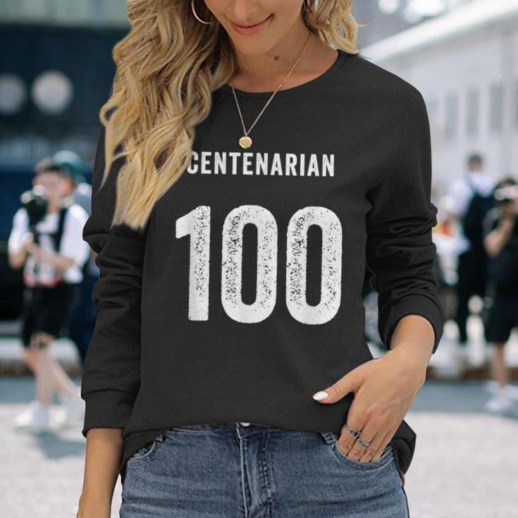 センテナリアン 100周年記念素晴らしい 100歳の誕生日おめでとう 長袖Tシャツ 彼女への贈り物