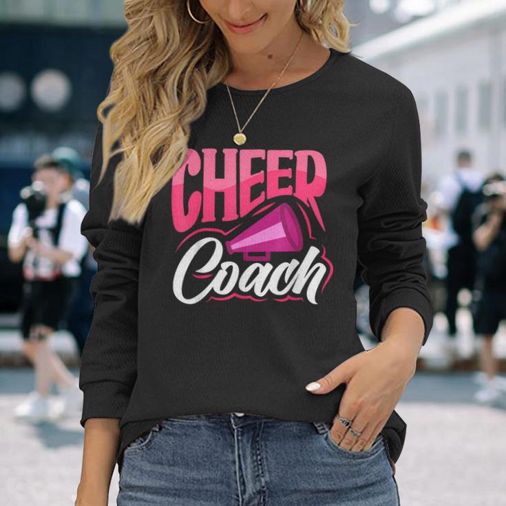 チアコーチ チアリーダー コーチ チアリーディングコーチ 長袖Tシャツ 彼女への贈り物