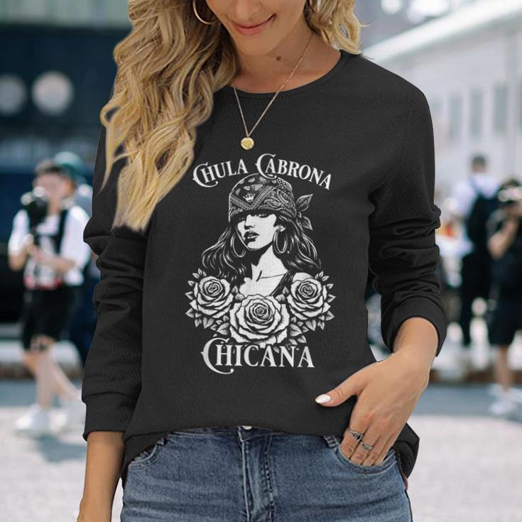 チカーナ チョーラ ギャングスター ローライダー メキシコ ラティーナ 長袖Tシャツ 彼女への贈り物