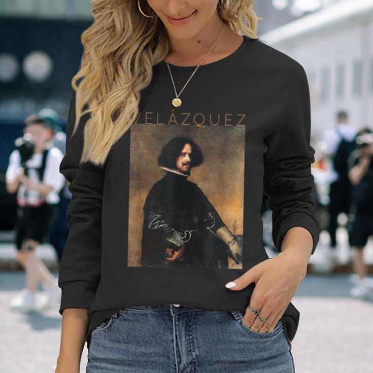 ディエゴ・ベラスケス 自画像 長袖Tシャツ 彼女への贈り物