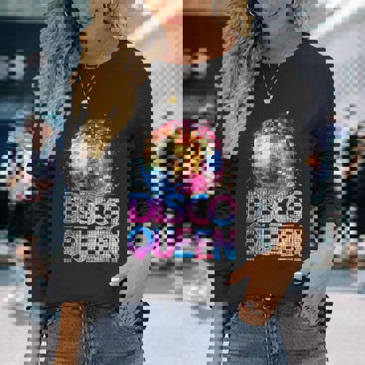 ディスコクイーン 70年代ディスコをテーマにしたヴィンテージ70年代コスチューム。 長袖Tシャツ 彼女への贈り物