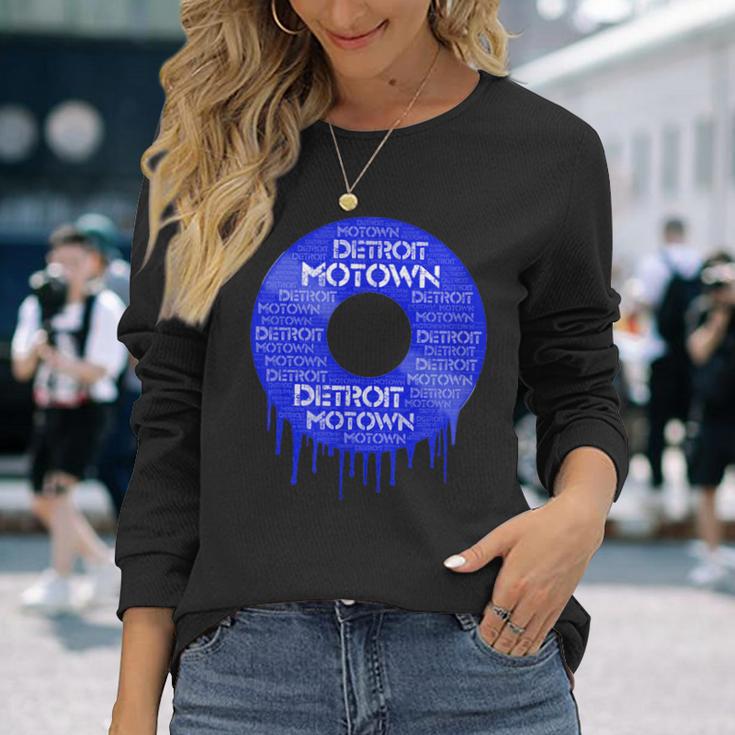 デトロイトモータウンレコードtシャツ モータウンレコードtシャツ 長袖Tシャツ 彼女への贈り物