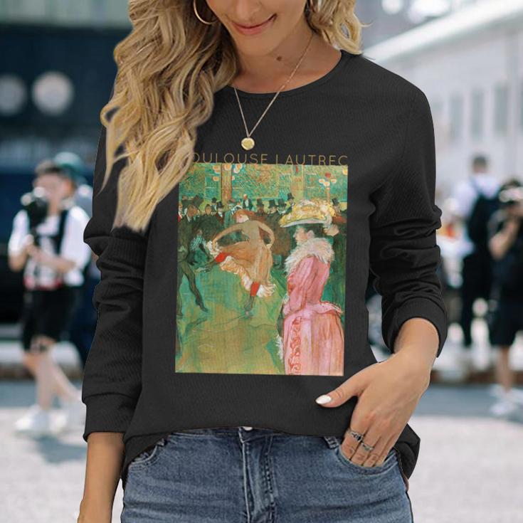 トゥールーズ・ロートレック アーティストのためのダンス 長袖Tシャツ 彼女への贈り物