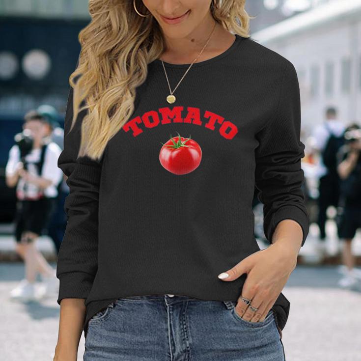 トマトティーVegetable 長袖Tシャツ 彼女への贈り物