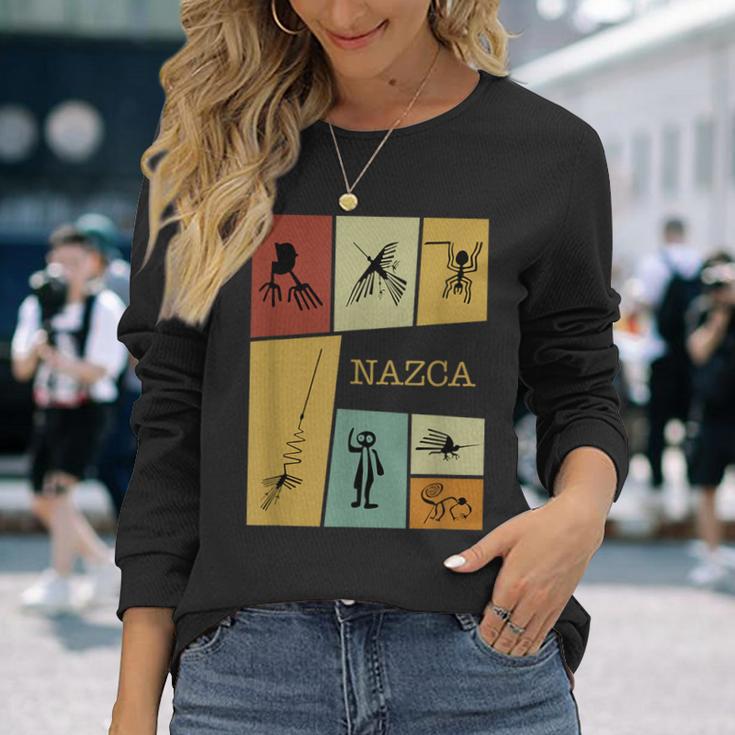 ナスカラインペルー、ペルーペルー。 長袖Tシャツ 彼女への贈り物