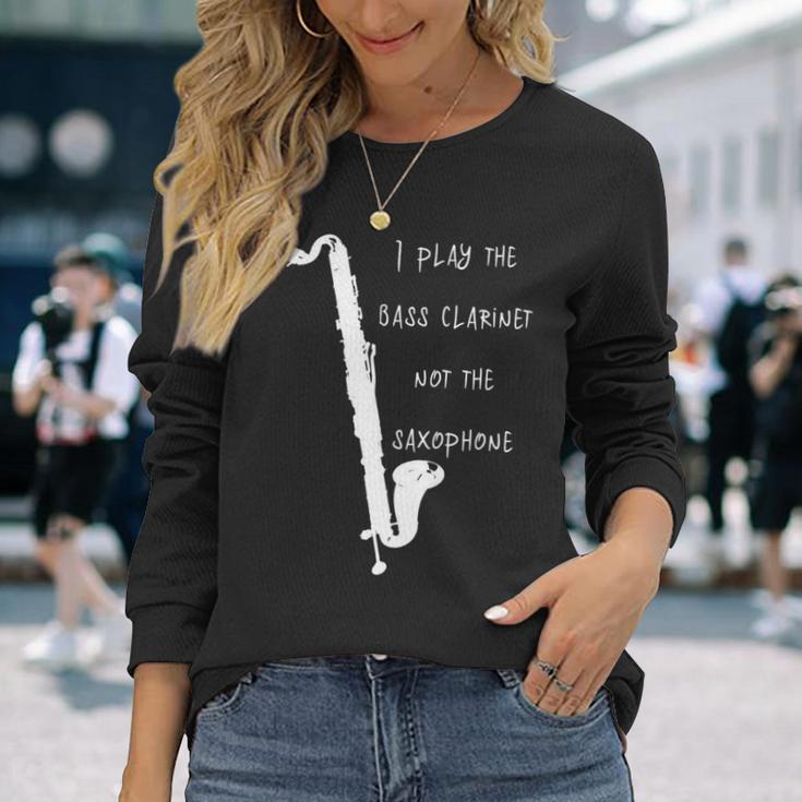 バスクラリネット 長袖tシャツ 長袖Tシャツ 彼女への贈り物
