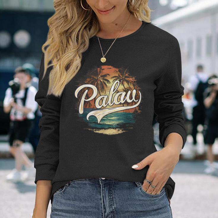 パラオの太平洋 長袖Tシャツ 彼女への贈り物
