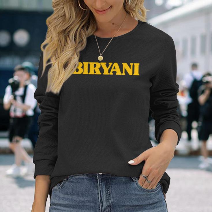 ビリヤニ インド料理 辛味 文化 カレー ラブ 長袖tシャツ 長袖Tシャツ 彼女への贈り物