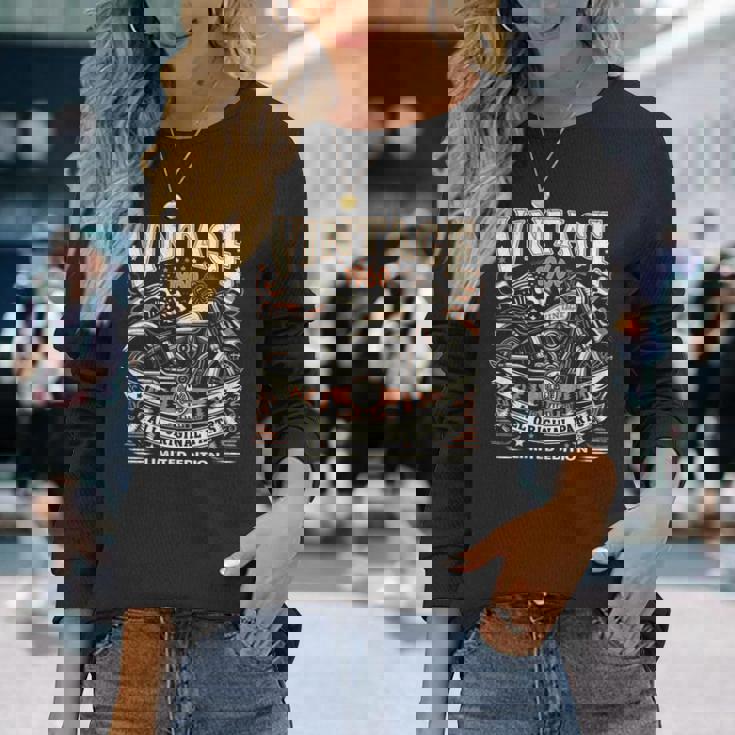 ビンテージ 1960 1960年生まれ 64歳の誕生日 バイクバイカー 長袖tシャツ 長袖Tシャツ 彼女への贈り物