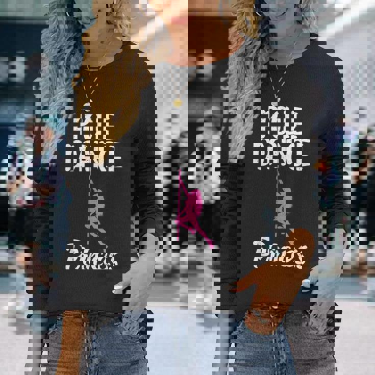 フィットネス ポール ダンス プリンセス 長袖Tシャツ 彼女への贈り物