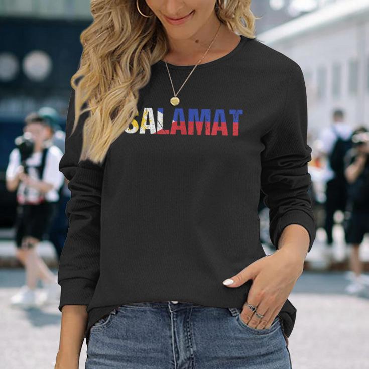 フィリピン ピナイ ピノイ フィリピン フィリピン フィリピン 長袖Tシャツ 彼女への贈り物
