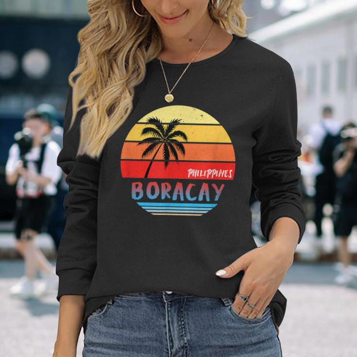 フィリピン ボラカイ 長袖Tシャツ 彼女への贈り物