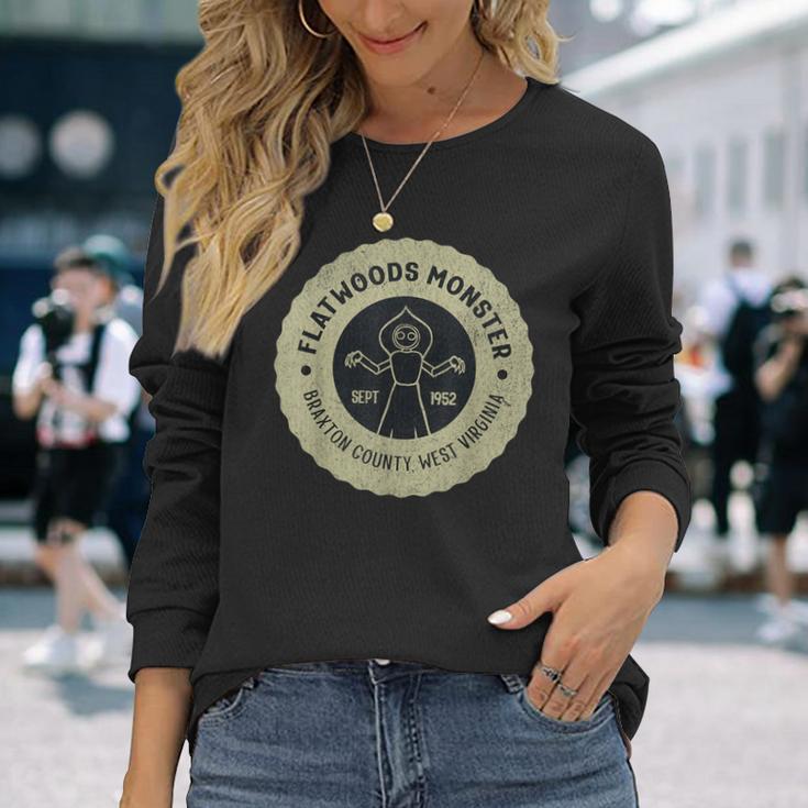 フラットウッズ モンスター 1952年9月 ウェストバージニア州民間伝承 Ufo 長袖Tシャツ 彼女への贈り物