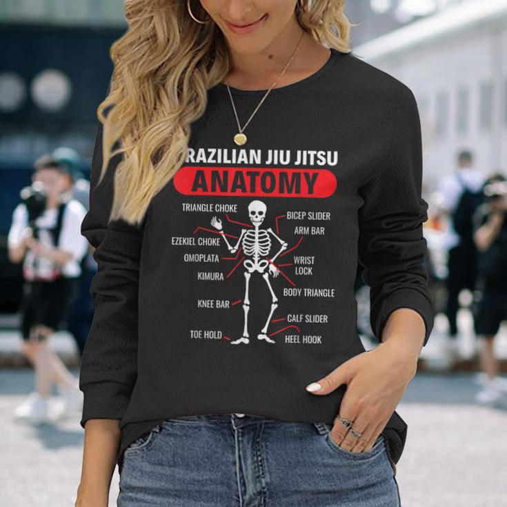 ブラジリアン柔術 解剖学 ブラジリアン柔術 長袖Tシャツ 彼女への贈り物