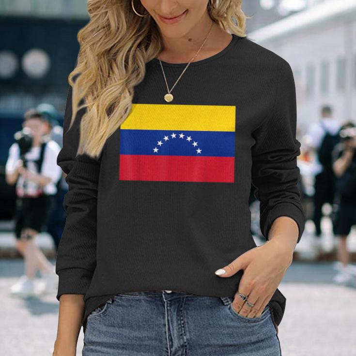 ベネズエラの国旗 長袖Tシャツ 彼女への贈り物