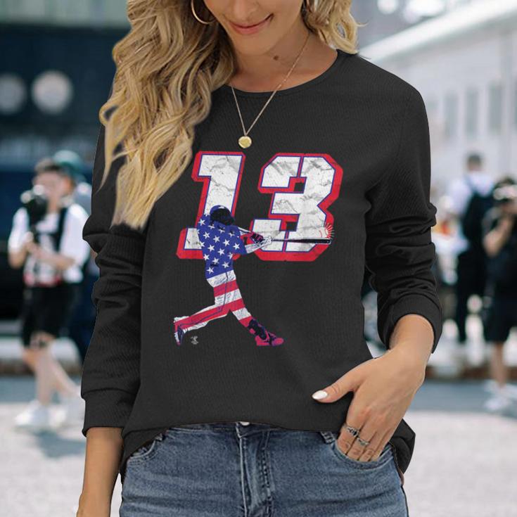 マックスマンシーフラッグのシルエットゲームデー 長袖Tシャツ 彼女への贈り物