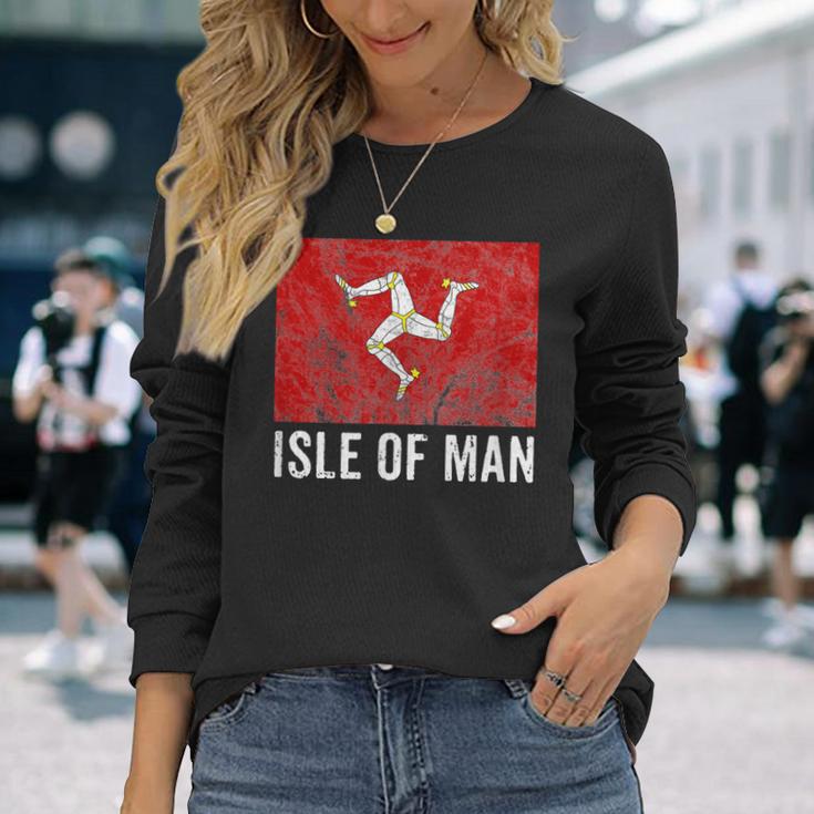 マン島旗 マンクス トラディショナル 3脚 長袖Tシャツ 彼女への贈り物