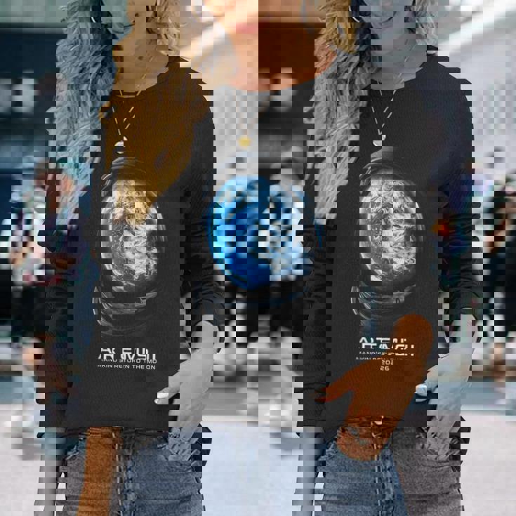 ミッション・トゥ・ザ・ムーン 2026 宇宙飛行士 アルテミス ロケット アルテミス2 長袖Tシャツ 彼女への贈り物