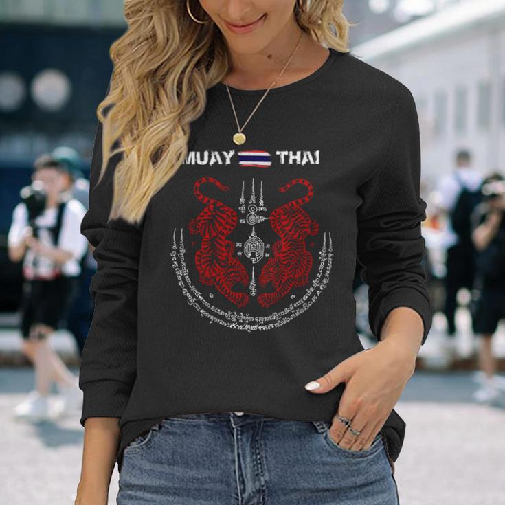 ムエタイ キックボクシング タイ 長袖tシャツ 長袖Tシャツ 彼女への贈り物