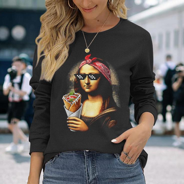 モナリザ ドネルケバブ 長袖Tシャツ 彼女への贈り物