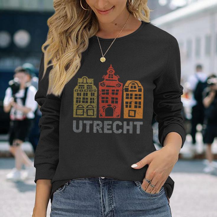 ユトレヒト旧市街 長袖Tシャツ 彼女への贈り物