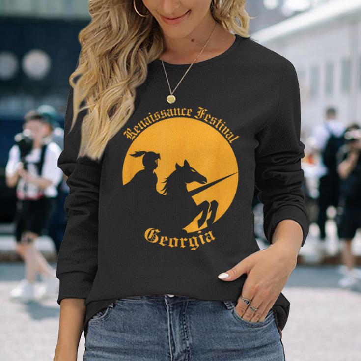 ルネッサンス・フェスティバル ジョージア・ナイト&ホース 長袖Tシャツ 彼女への贈り物