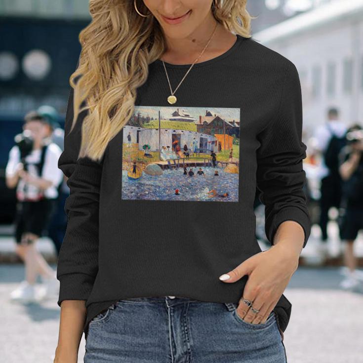 ルノワール 面白いtシャツ アート 絵画 メンズ レディース 面白い 服 美術 おもしろ 長袖Tシャツ 彼女への贈り物