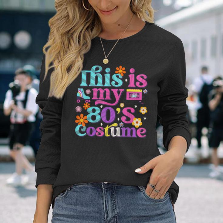 レトロな80年代パーティー衣装 ビンテージ1980年代クラシック 長袖Tシャツ 彼女への贈り物