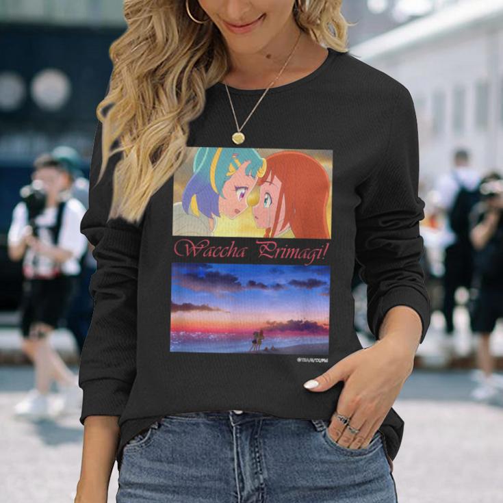 ワッチャプリマジ！ デザインe 長袖Tシャツ 彼女への贈り物