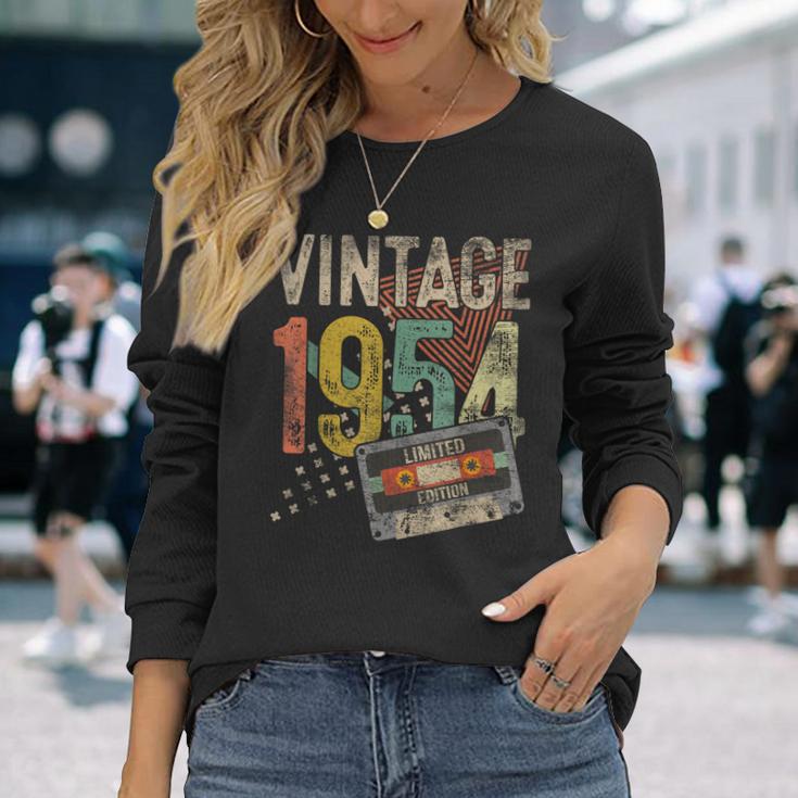 ヴィンテージ 1954 71歳の誕生日プレゼント 男女兼用 71歳 長袖Tシャツ 彼女への贈り物