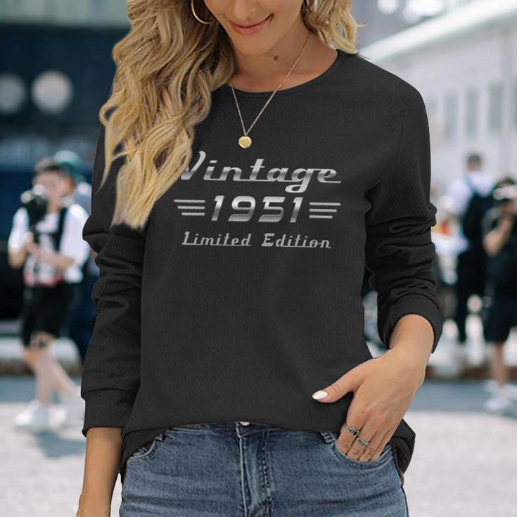 ヴィンテージ1951クラシックカー 75歳の誕生日 長袖Tシャツ 彼女への贈り物