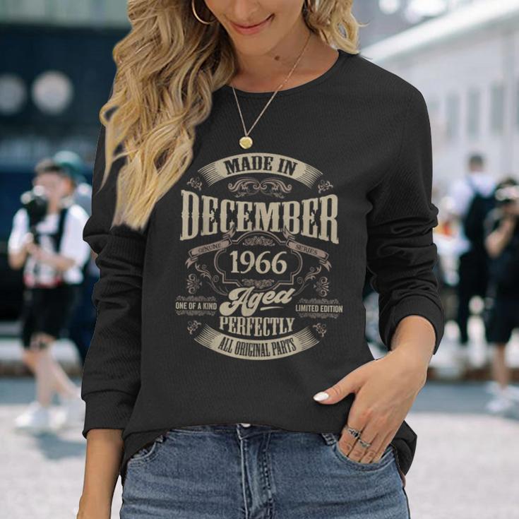 ヴィンテージ還暦伝説 1966年12月 60歳の贈り物 長袖Tシャツ 彼女への贈り物