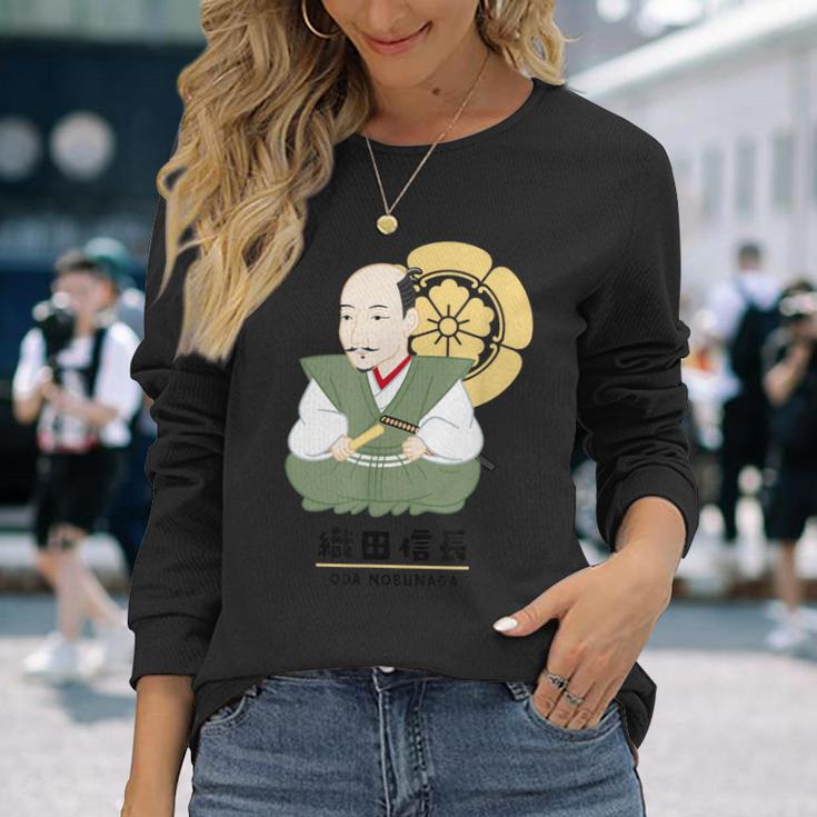 偉人シリーズ_織田信長 長袖Tシャツ 彼女への贈り物