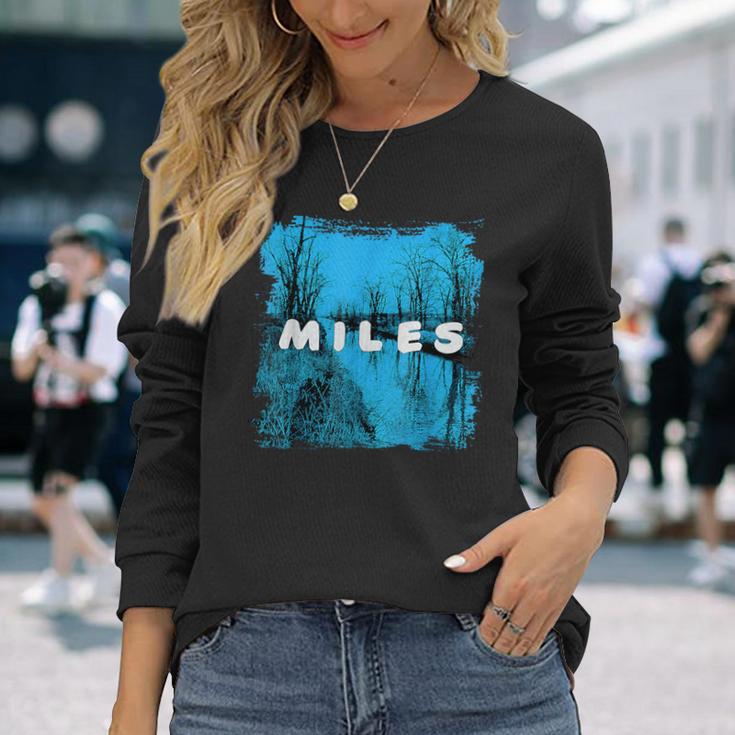 公式マイルス・デイビス・ジャズ・アイコン・マーチ New Quintet 長袖Tシャツ 彼女への贈り物