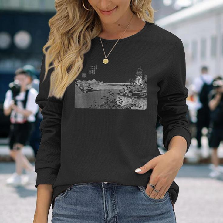 名高いヴィンテージ日本アート 長袖Tシャツ 彼女への贈り物