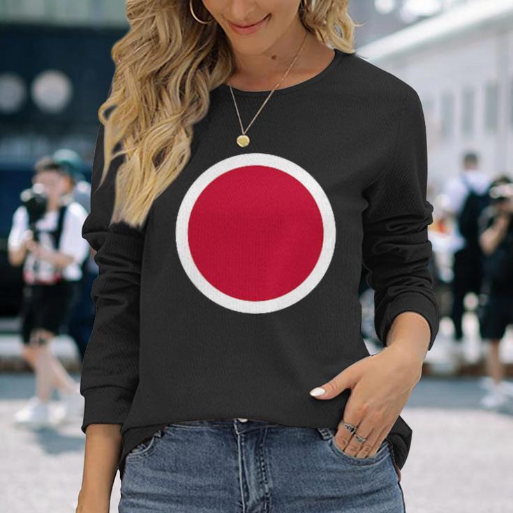 日本空軍 ラウンドデル記章 Jasdf 日本武装部隊 長袖Tシャツ 彼女への贈り物