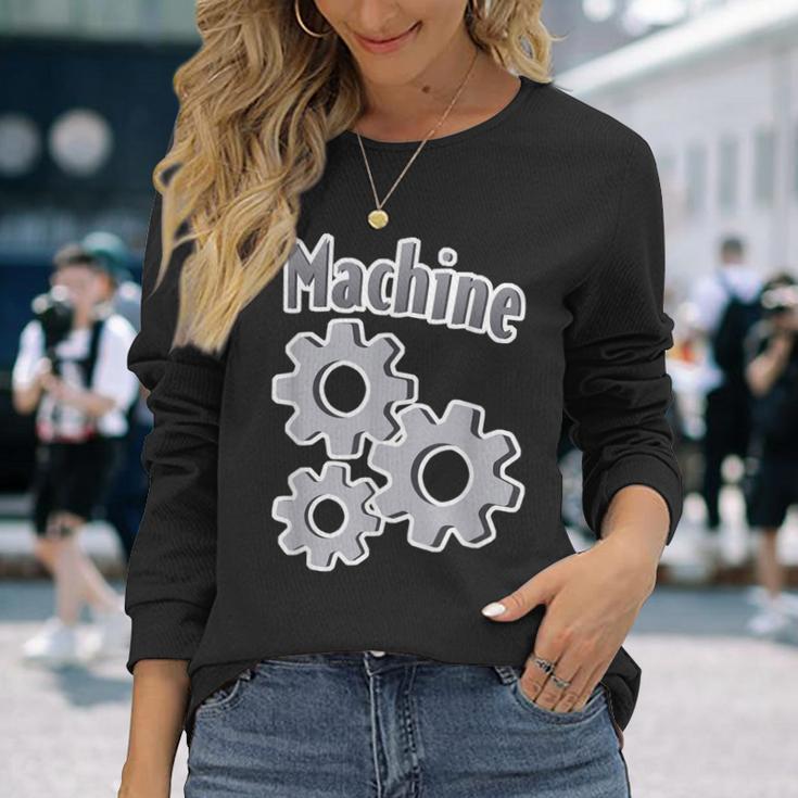 歯車機 長袖Tシャツ 彼女への贈り物