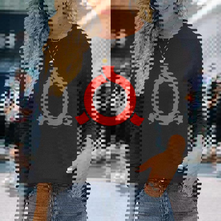 福島県旗 本州 日本 シンボル エンブレム 長袖Tシャツ 彼女への贈り物