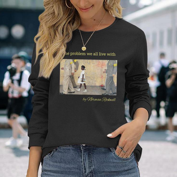 私たち全員が抱えている問題。ノーマン・ロックウェルのルビー・ブリッジス 長袖Tシャツ 彼女への贈り物