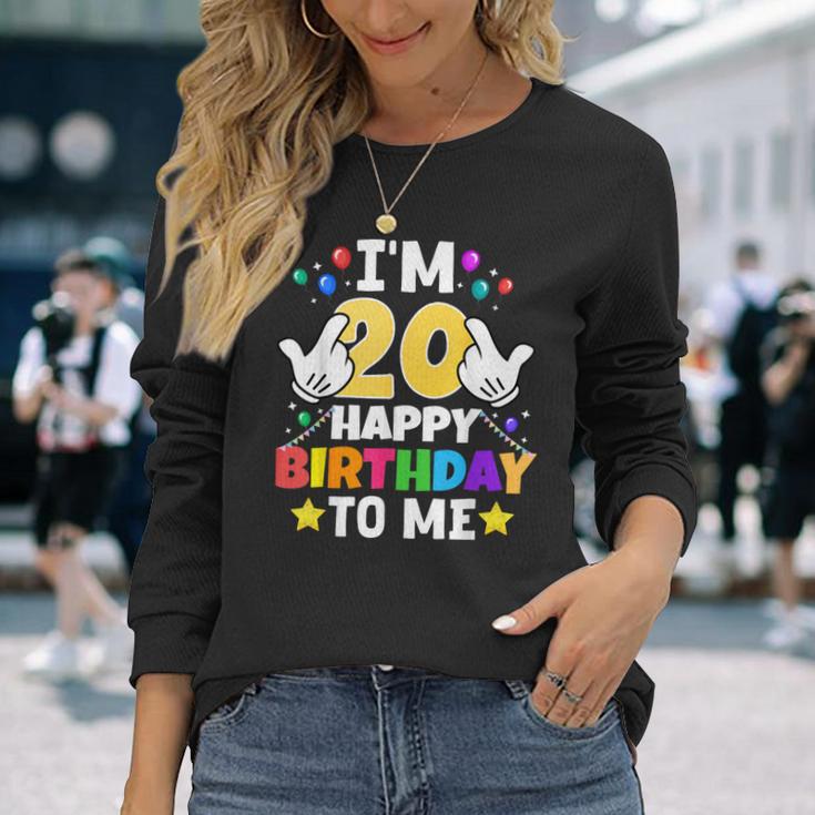 私は20歳です。お誕生日おめでとう、面白い20歳の誕生日 長袖Tシャツ 彼女への贈り物