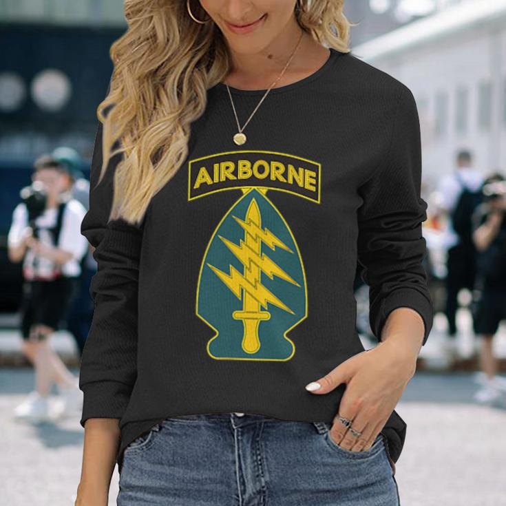 第1特殊部隊 アメリカ陸軍 グリーンベレー帽 空挺部隊f 退役軍 長袖Tシャツ 彼女への贈り物