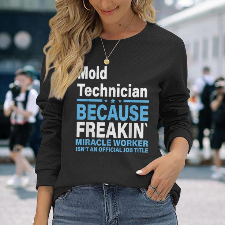 金型技術者 長袖Tシャツ 彼女への贈り物