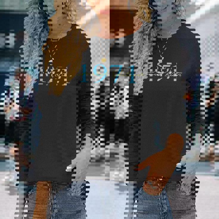 限定版 1971 誕生日 1971 1971年生まれ ヴィンテージ 長袖Tシャツ 彼女への贈り物