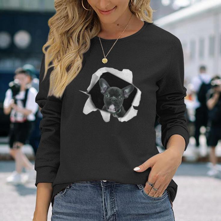 面白いtシャツ フレンチブルドッグ 犬 イヌ わんこ メンズ 犬好き グッズ かわいい 面白い 服 ネタ 長袖Tシャツ 彼女への贈り物