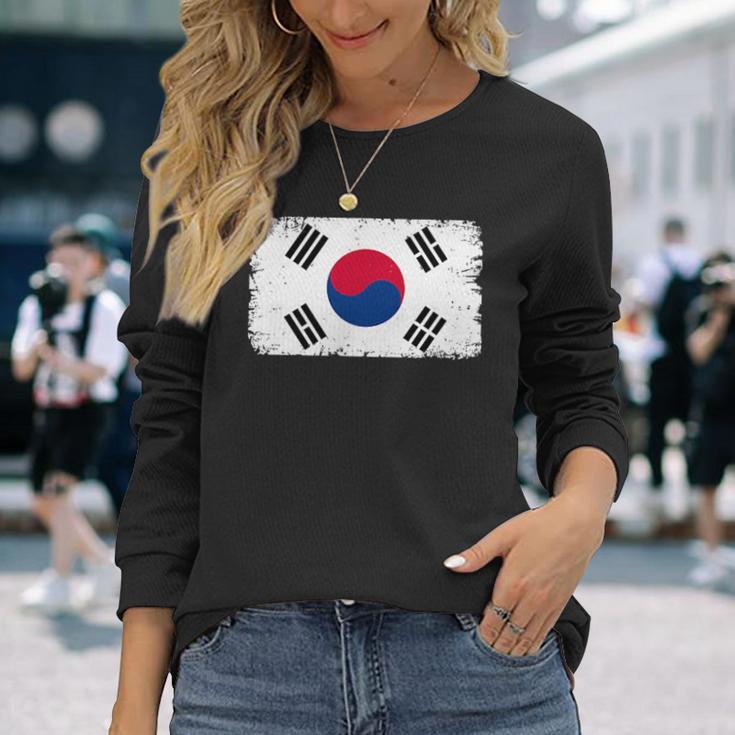 韓国軍 裏面 韓国国旗 長袖Tシャツ 彼女への贈り物