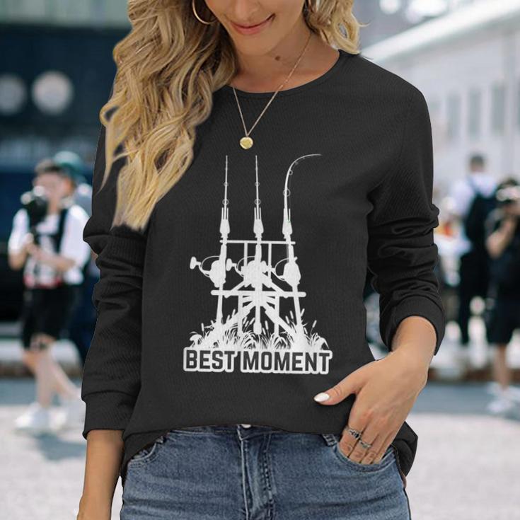 鯉釣り カープハンターデザイン トップカープフィッシング 長袖Tシャツ 彼女への贈り物