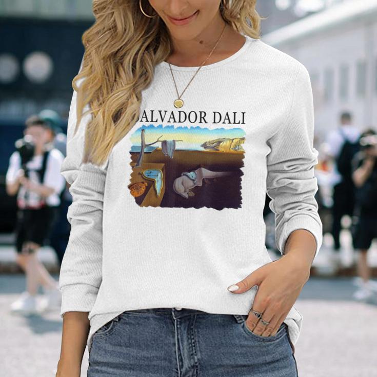 Daliによる記憶の永続性 長袖Tシャツ 彼女への贈り物