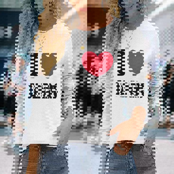 I Love Da Nang ダナンが大好きです 長袖Tシャツ 彼女への贈り物