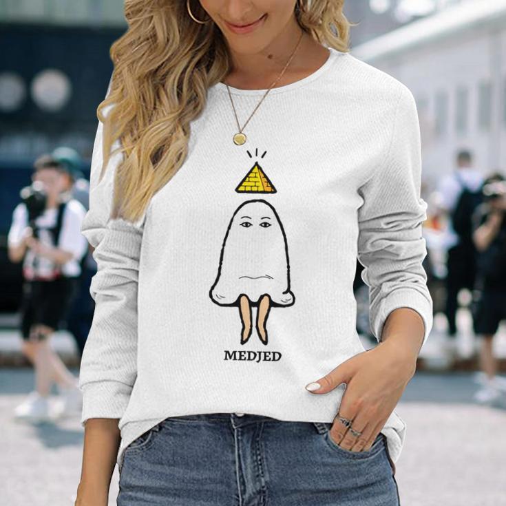 Medjed 〜メジェドさん〜 長袖tシャツ 長袖Tシャツ 彼女への贈り物