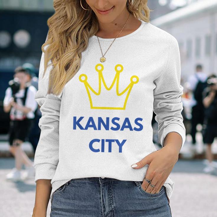 Royal Kc ファンカンザスシティクラウン 長袖Tシャツ 彼女への贈り物